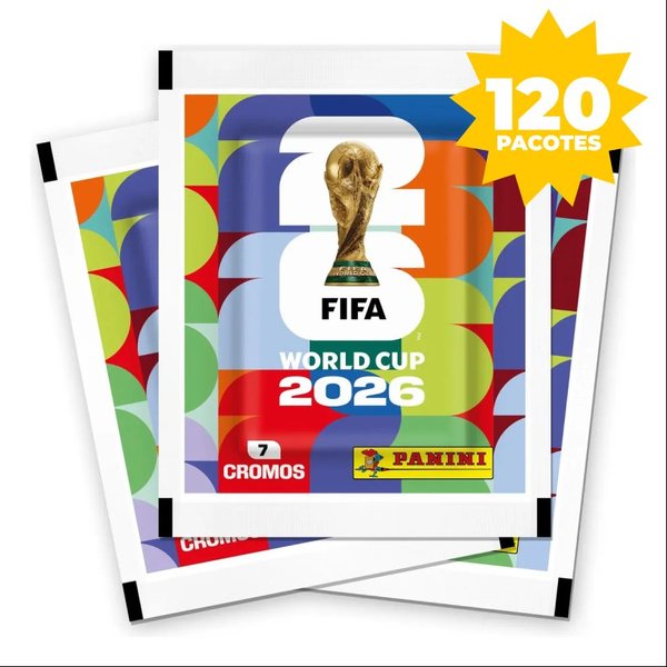 Combo 60 pacotes de figurinhas mais 60 de brinde