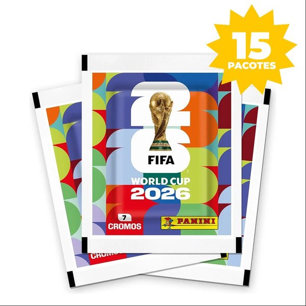 Combo 10 pacotes de figurinhas mais 5 de brinde